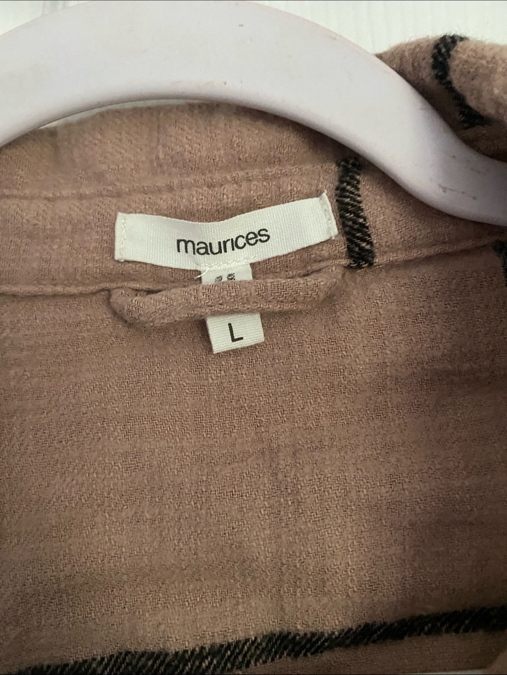 EUC Maurices Brown Plaid Button-Down Shirt - Picture 2 of 5